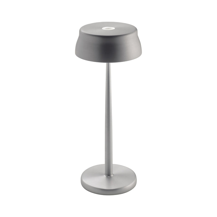 Sister LED Portable Table Lamp in Anodized Aluminum.