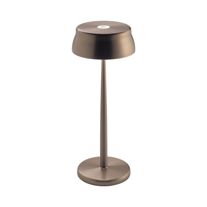 Sister LED Portable Table Lamp in Anodized Copper.