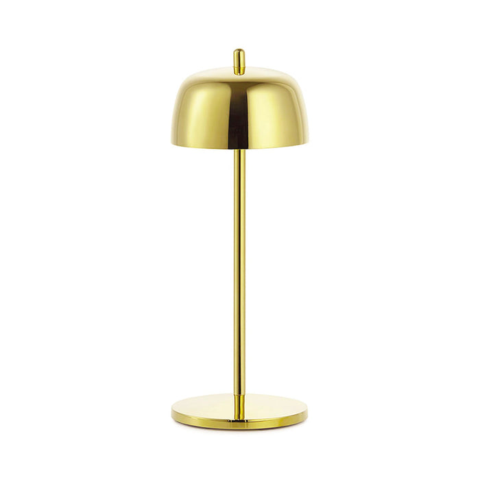 Theta Pro LED Table Lamp in Polished Gold.