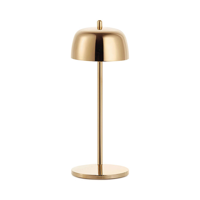 Theta Pro LED Table Lamp in Rose Gold.