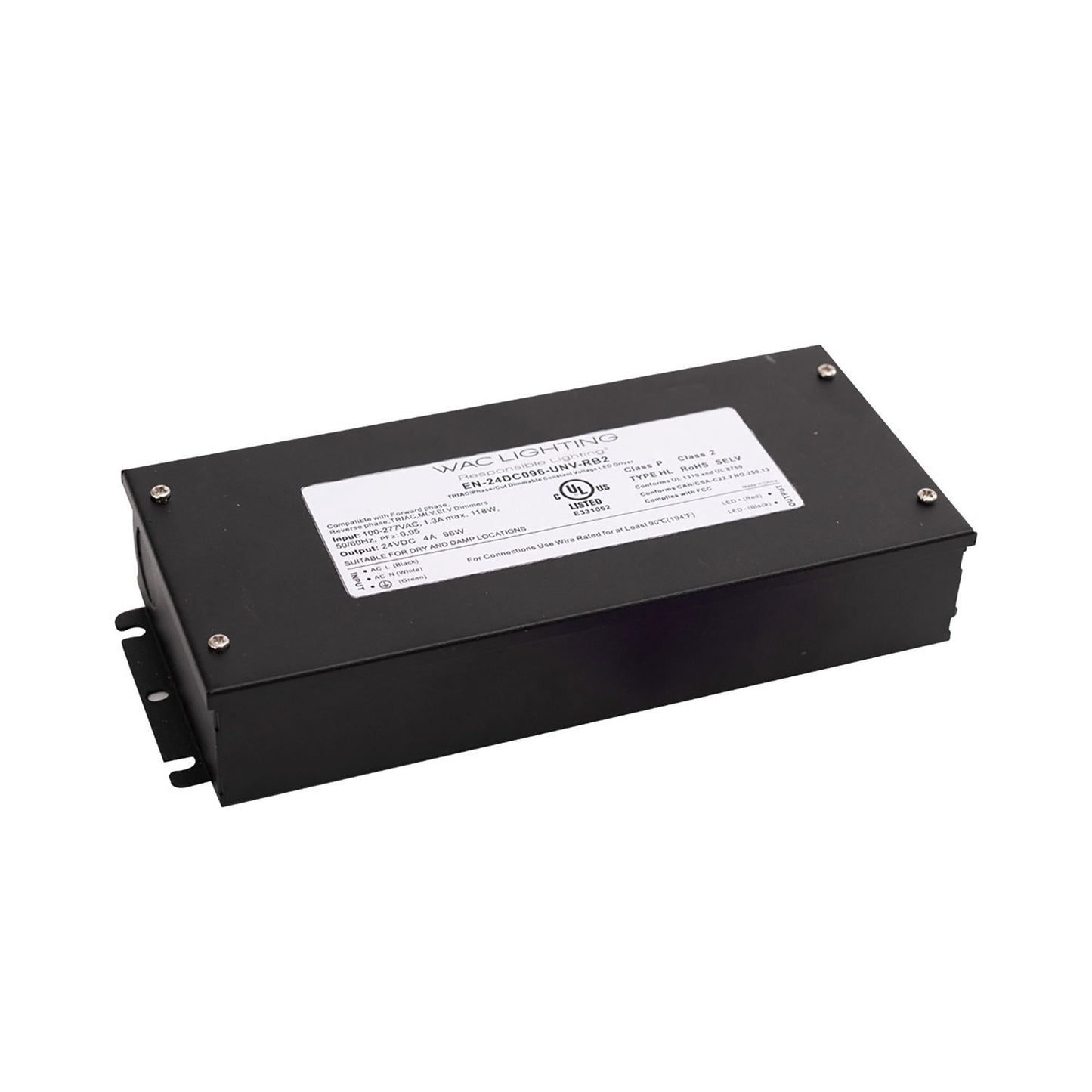 120V-277V/24V Dimmable Remote Enclosed Power Supply (96W).