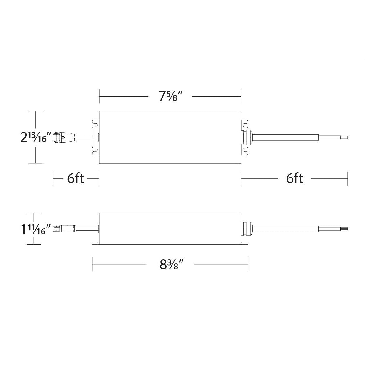 120-277V/24V Outdoor Remote Power Supply - line drawing.