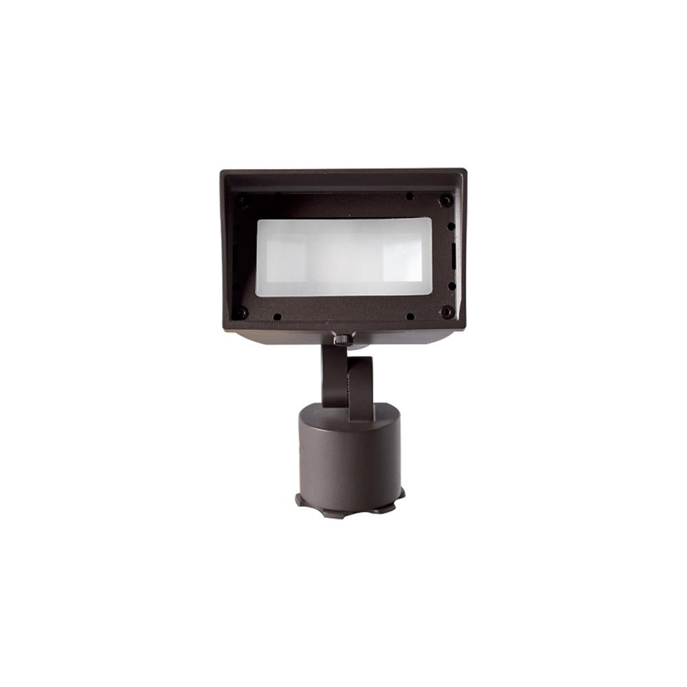 120V Adjustable Beam Wall Wash LED Landscape Light in Bronze on Aluminum.