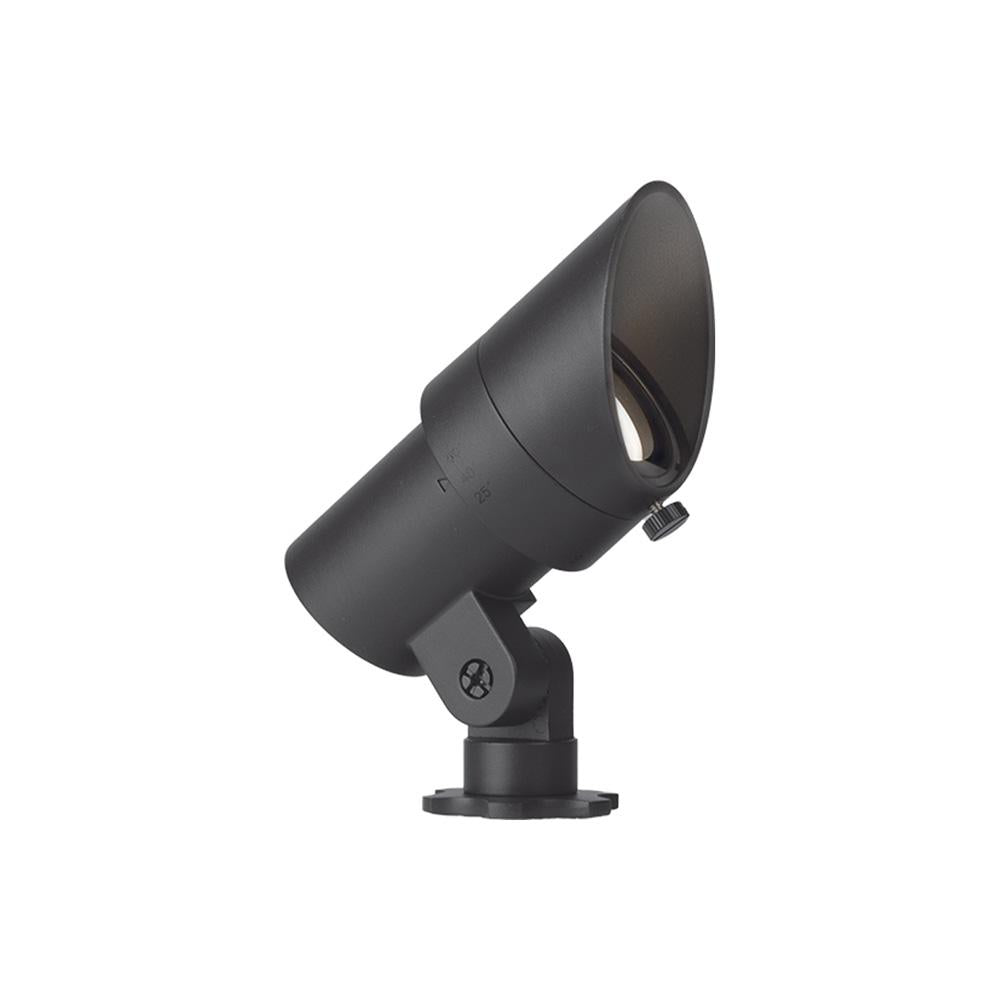 12V Mini LED Accent Light in Black on Aluminum.