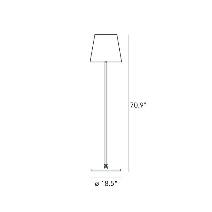 3247 Floor Lamp - line drawing.
