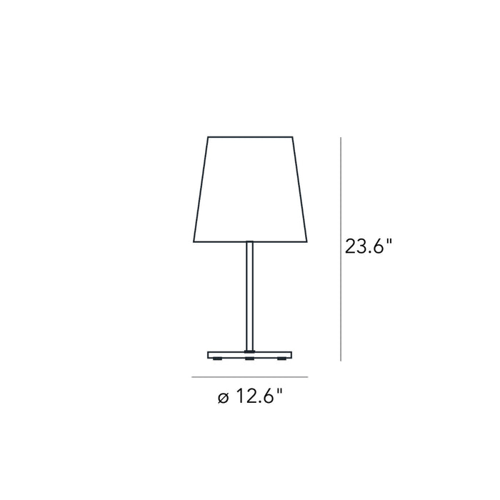 3247 Table Lamp - line drawing.