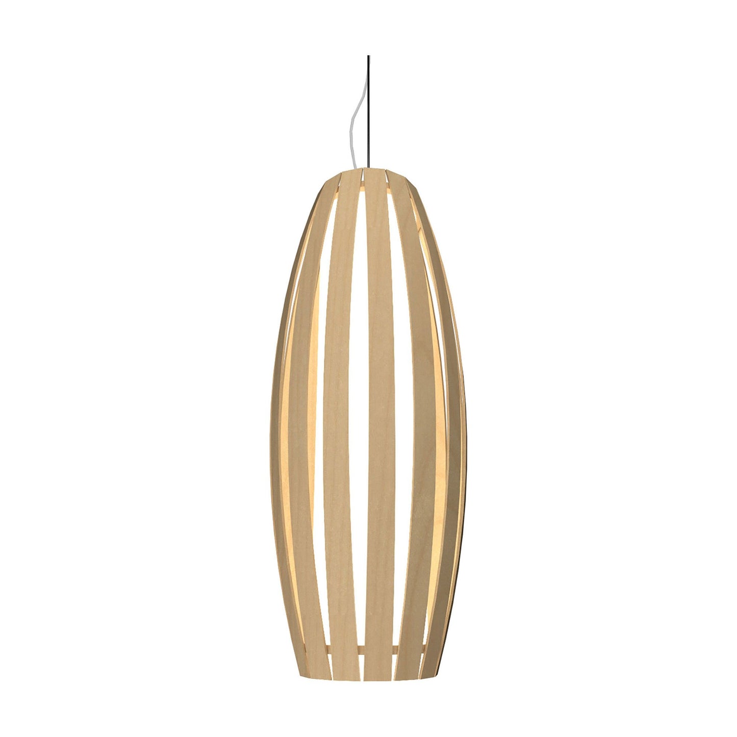 Barril Pendant Light in Maple (Large).