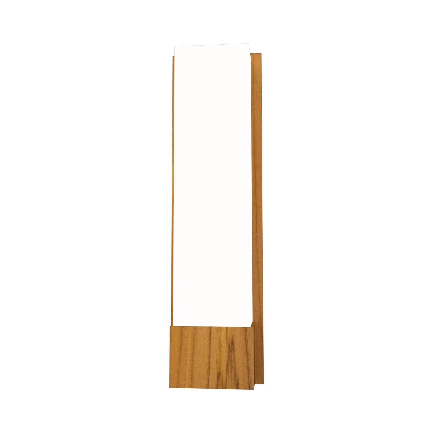 Clean Wall Light in Teak (Tall).