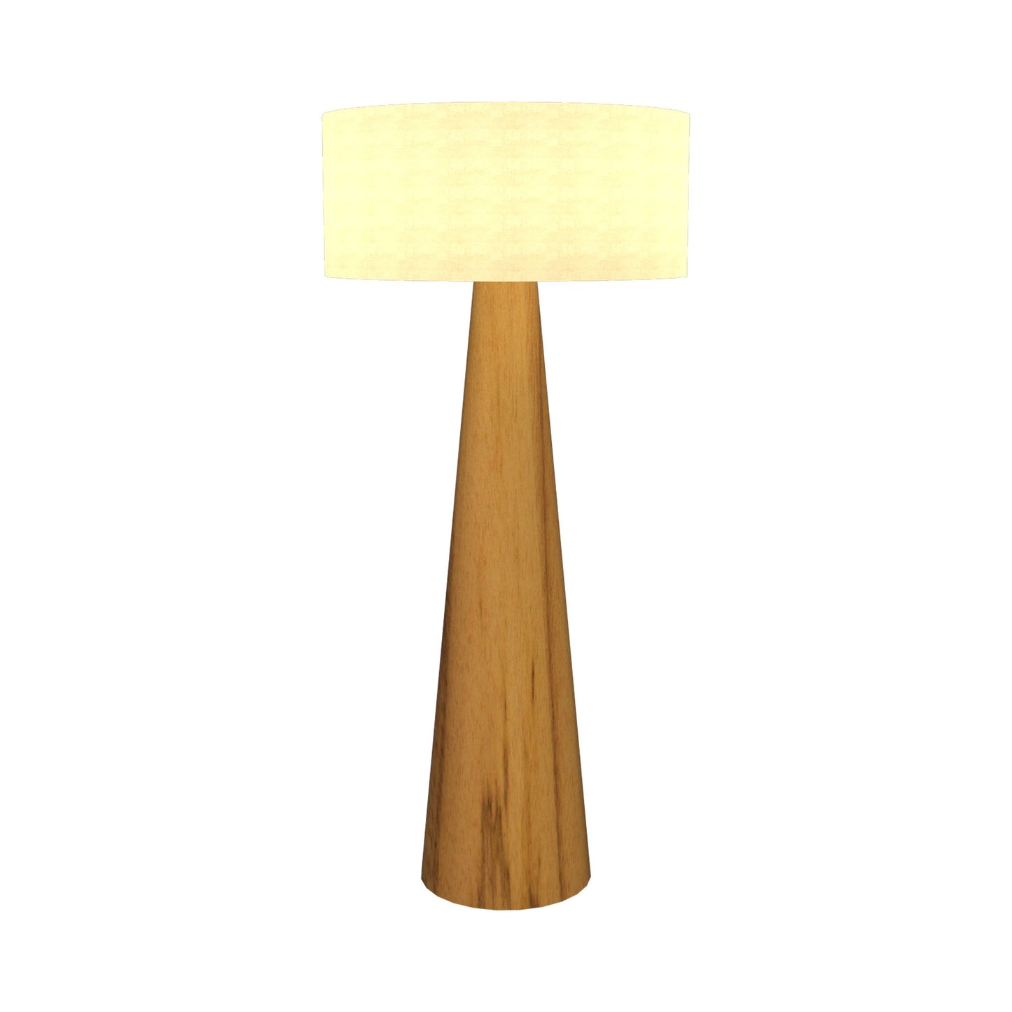 Conical Floor Lamp in Teak.
