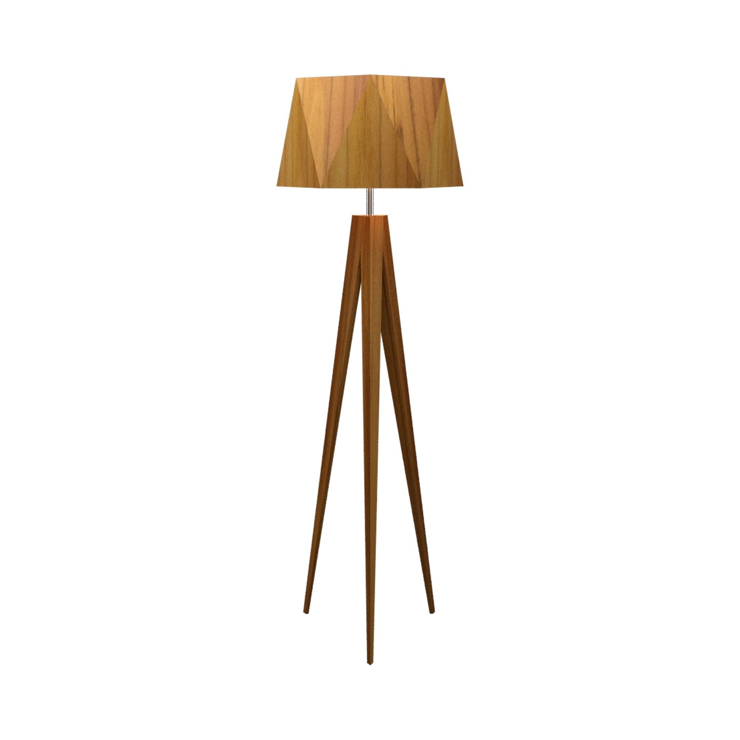 Facet Floor Lamp in Teak.