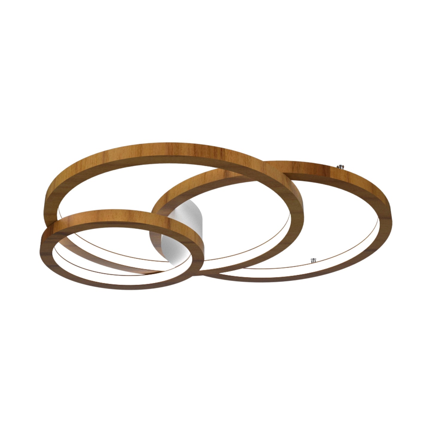 Frame LED Ceiling / Wall Light in Teak (Large).