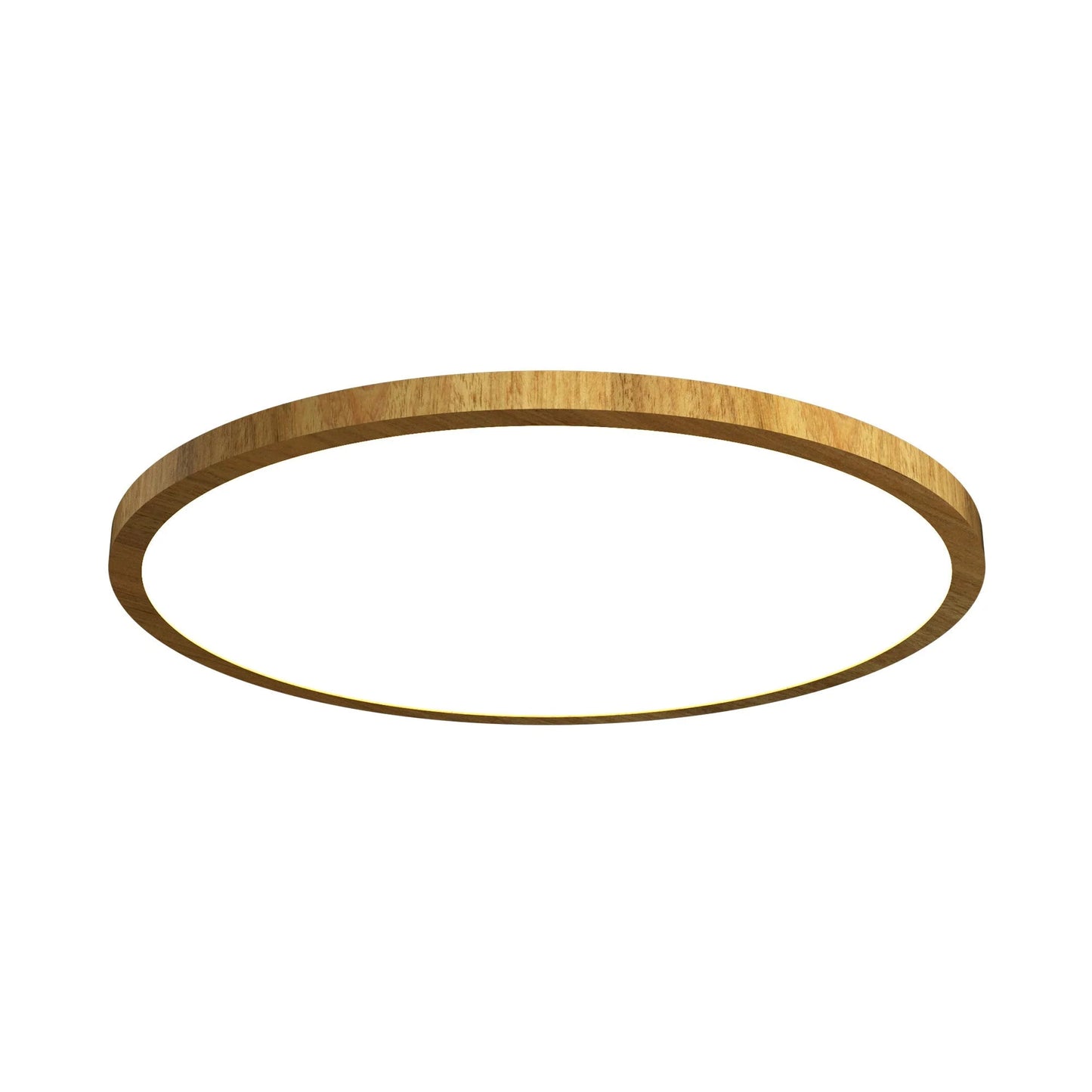 Naiá LED Flush Mount Ceiling Light in Louro Freijo (Medium).