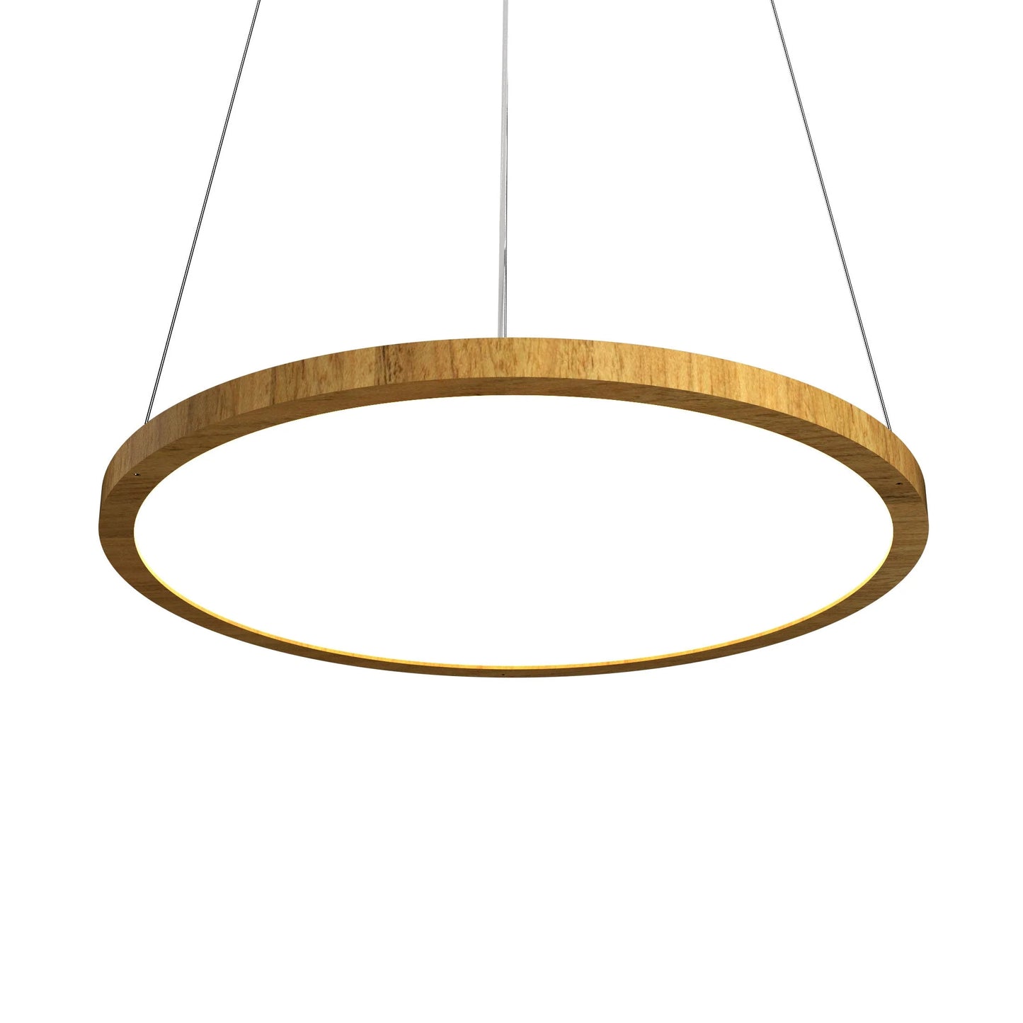 Naiá LED Suspension Light in Louro Freijo (Medium).