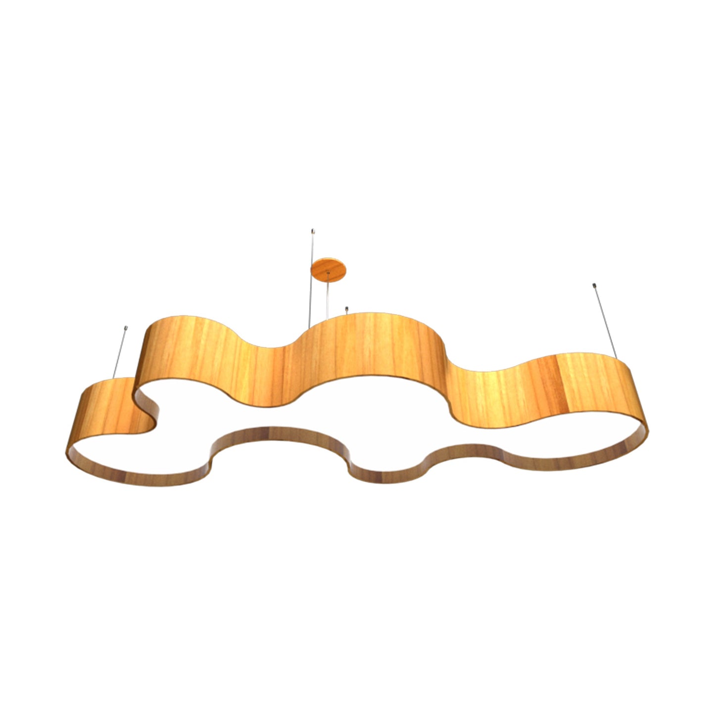 Organico LED Pendant Light in Teak (78.74-Inch).