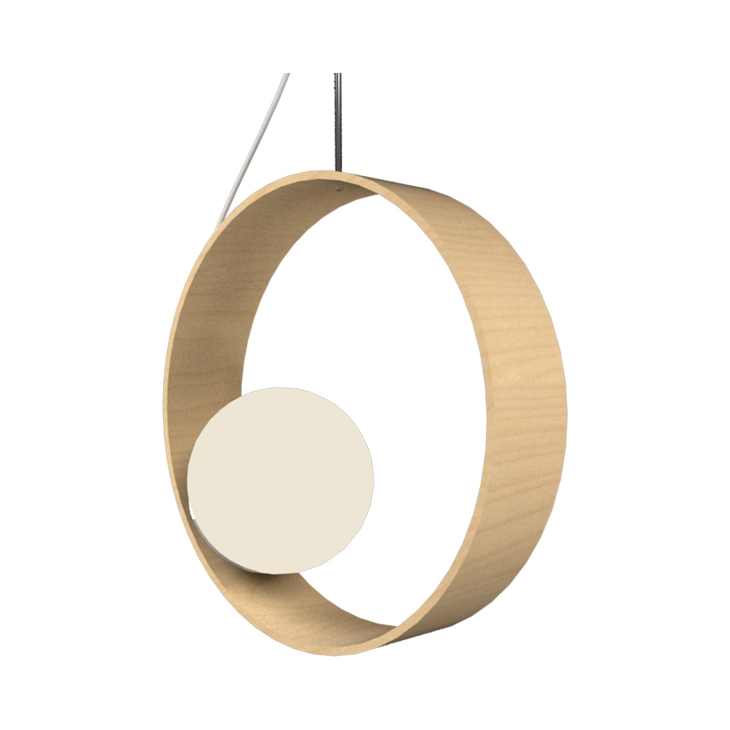 Sfera Hoop Pendant Light in Maple.