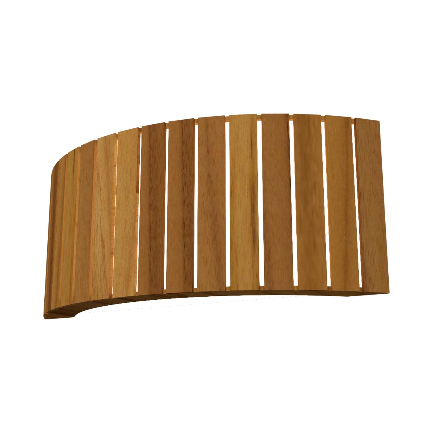 Slatted Horizontal Wall Light in Teak.