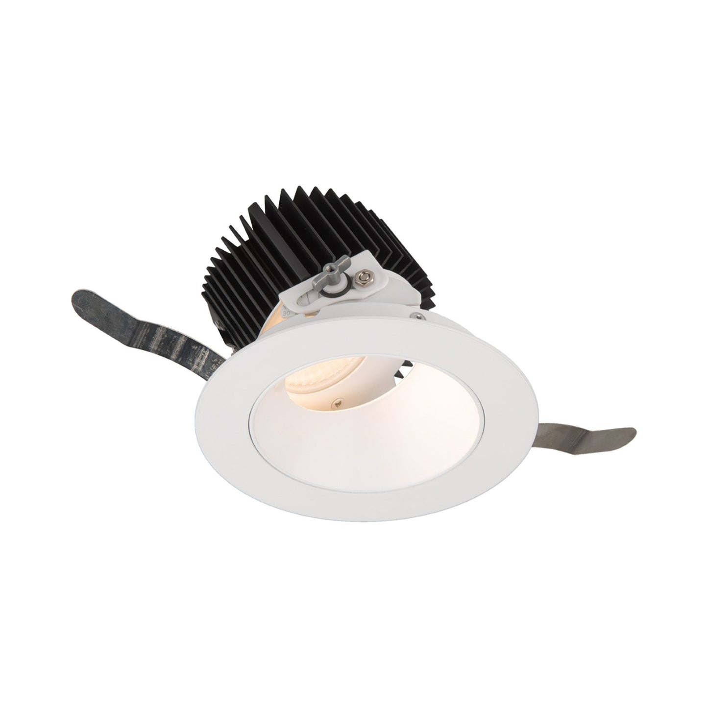 Aether 3.5 Inch Adjustable Round LED Recessed Trim in White (2700K/3000K).
