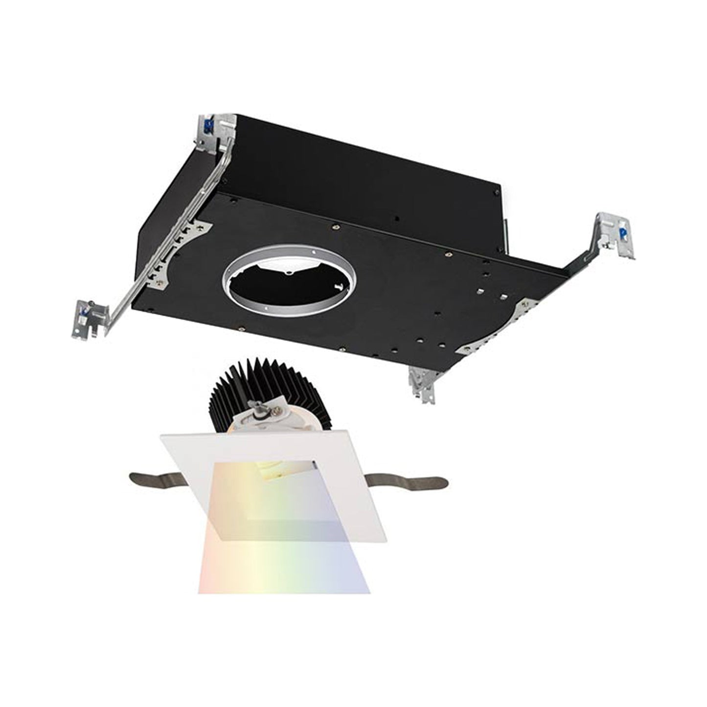 Aether 3.5 Inch Adjustable Square LED Recessed Trim in White (Color Changing).
