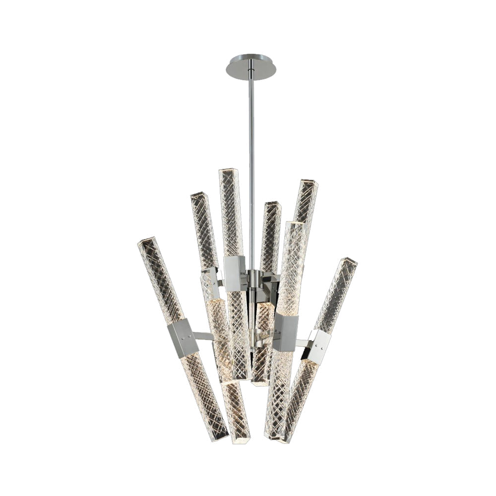 Apollo LED Convergent Chandelier in Polished Chrome.