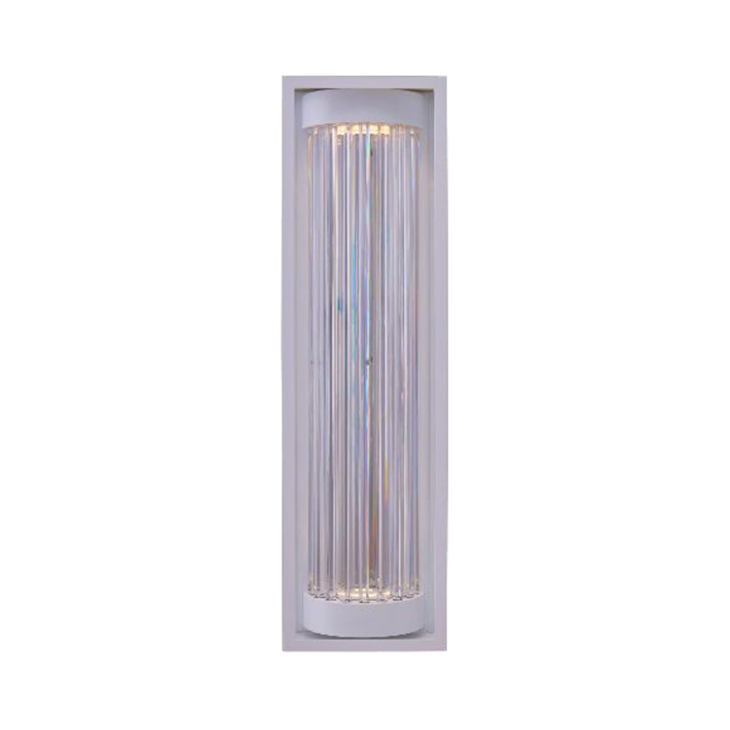 Cilindro Esterno Outdoor LED Wall Light in Matte White (Large).