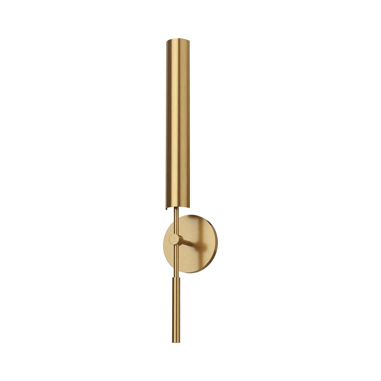 Astrid LED Bath Wall Light in Vintage Brass.
