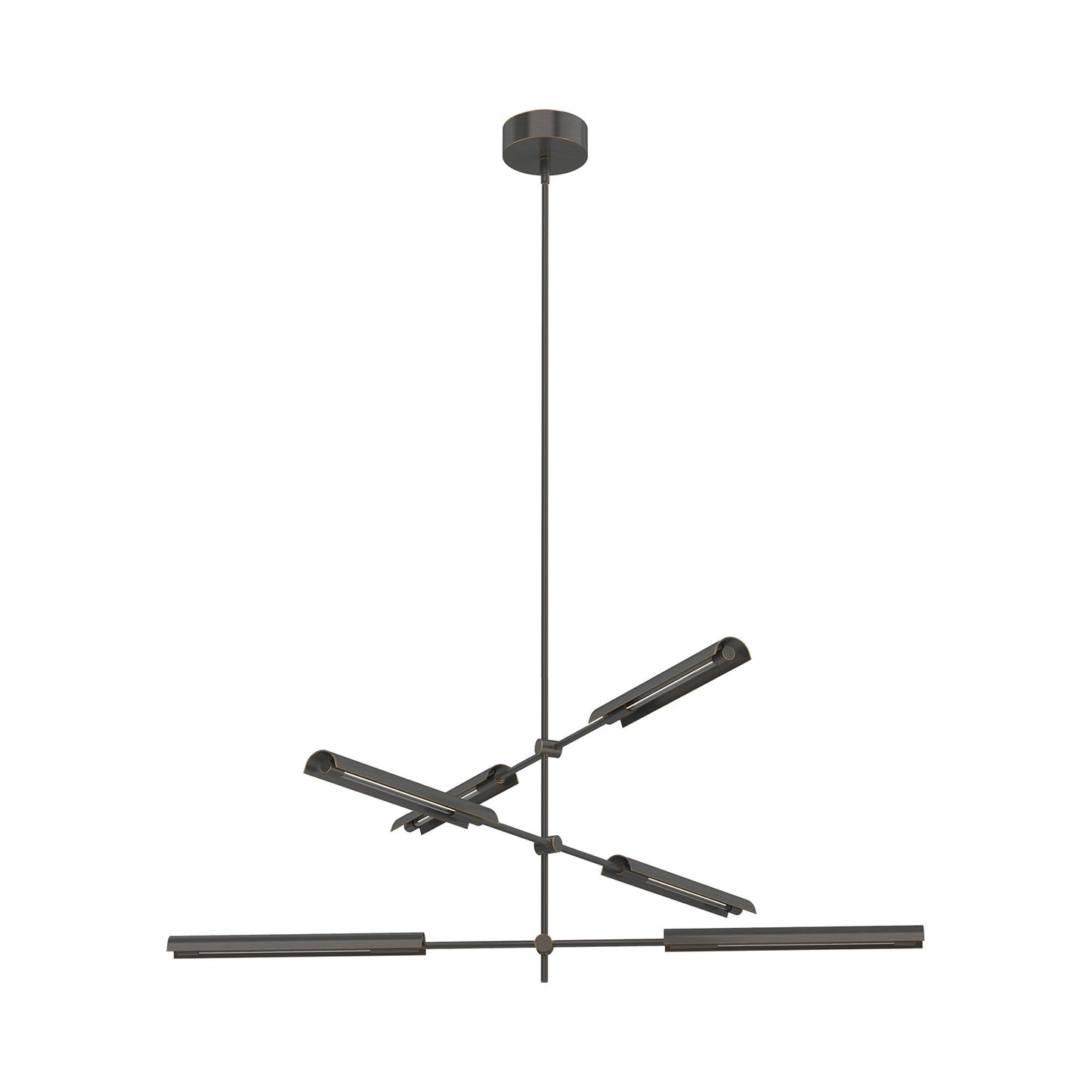 Astrid LED Multi Light Pendant Light in Urban Bronze (6-Light).