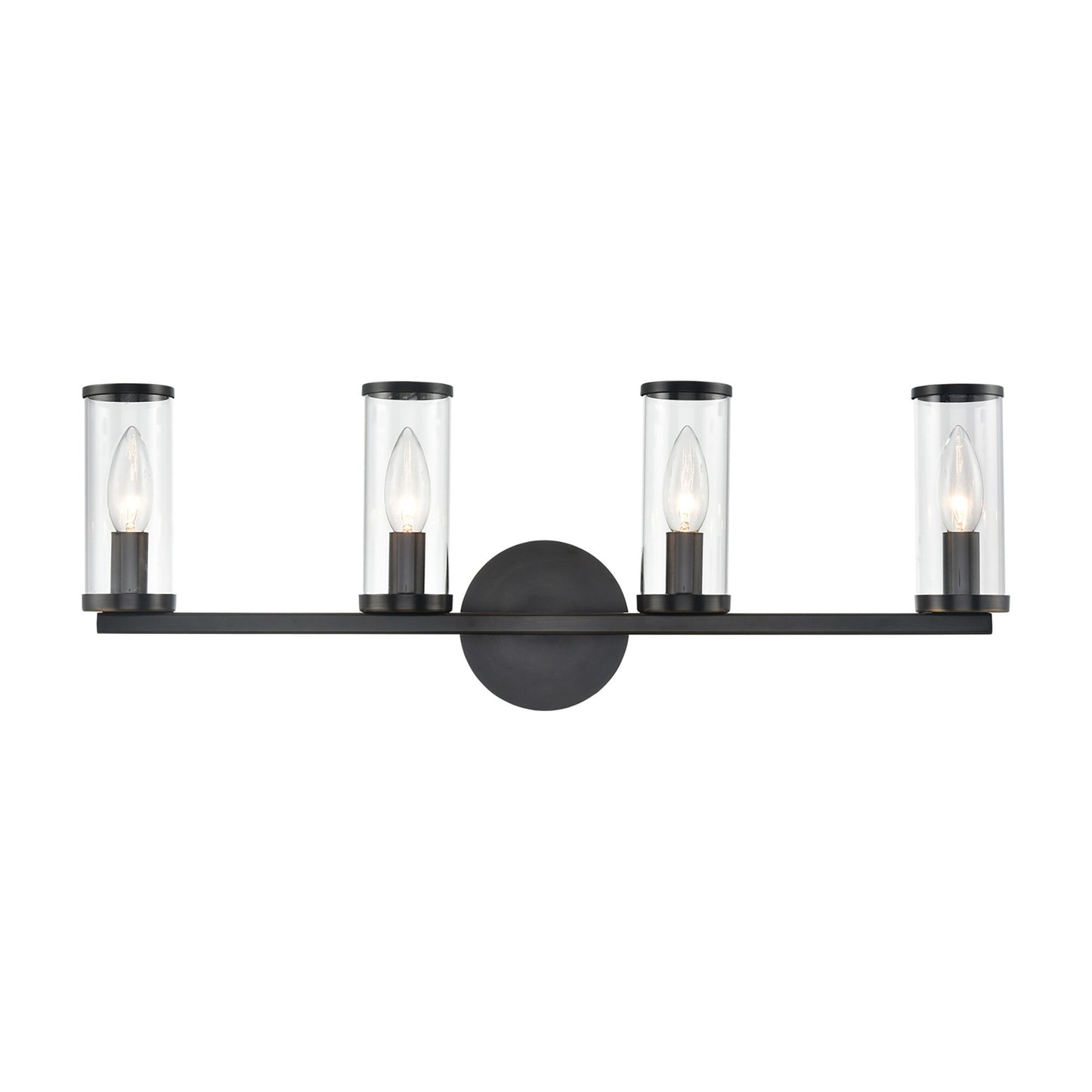 Revolve Bath Vanity Wall Light in Urban Bronze (4-Light).