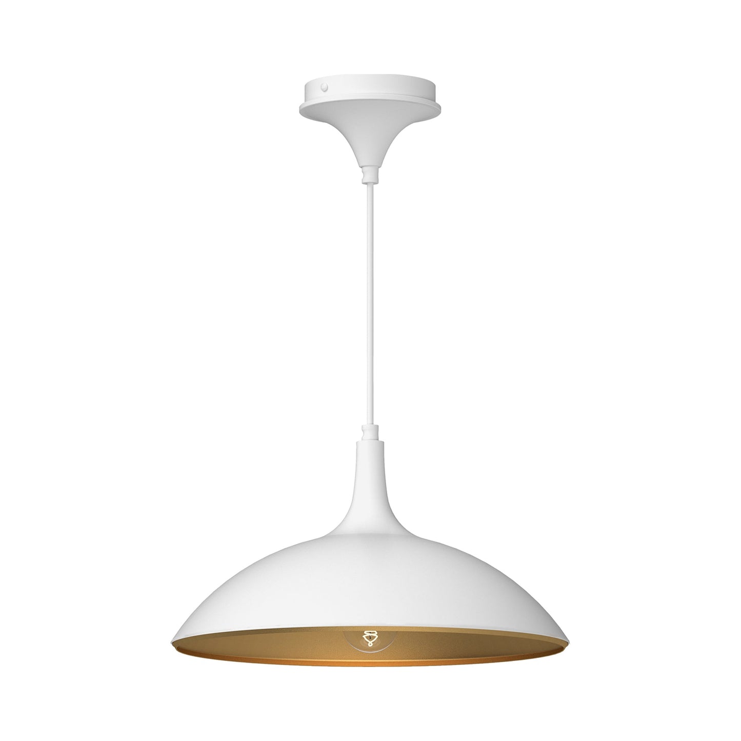 Abel Pendant Light in White.