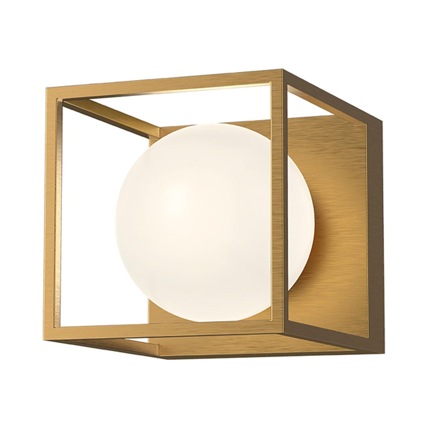 Amelia Bath Wall Light in Aged Gold.