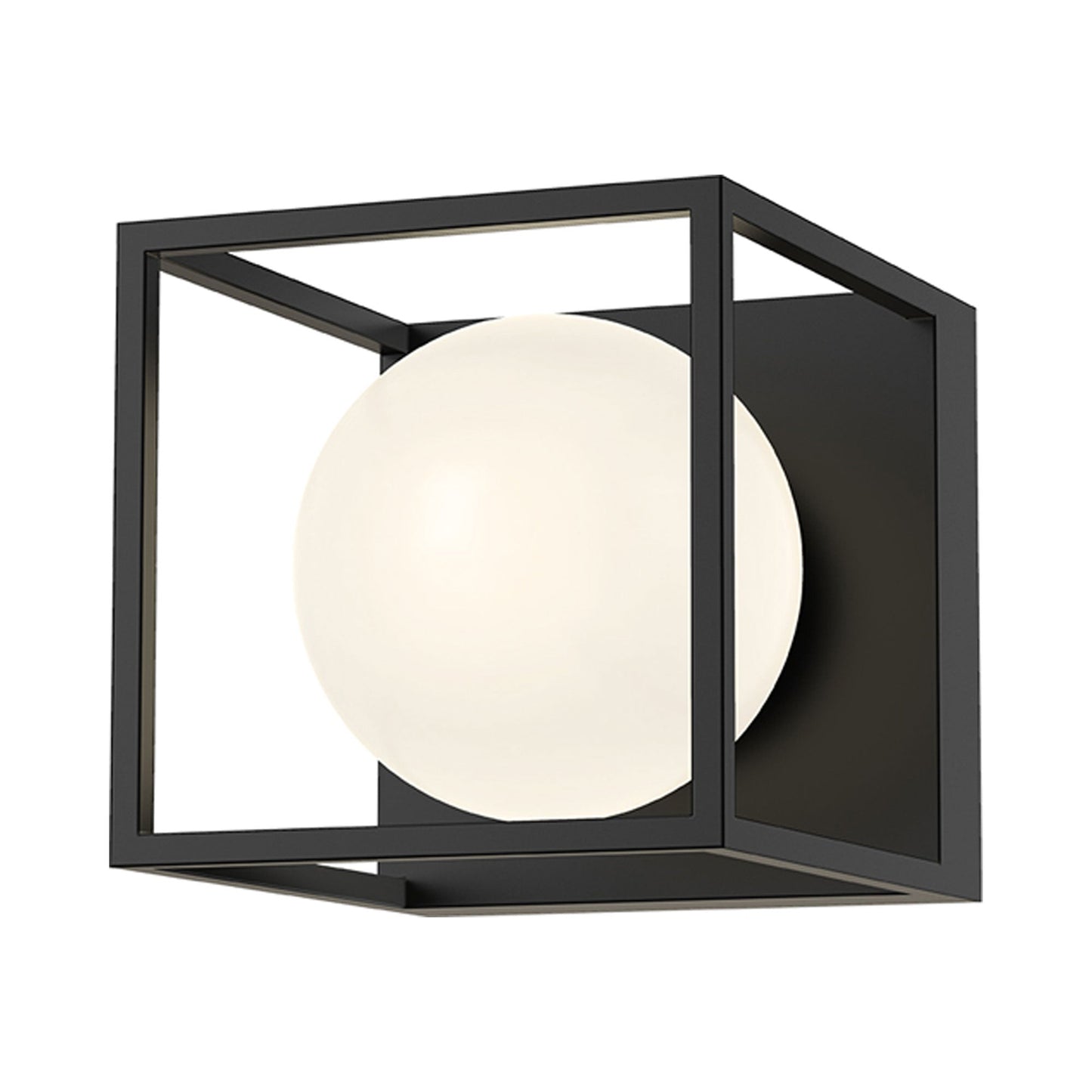 Amelia Bath Wall Light in Matte Black.