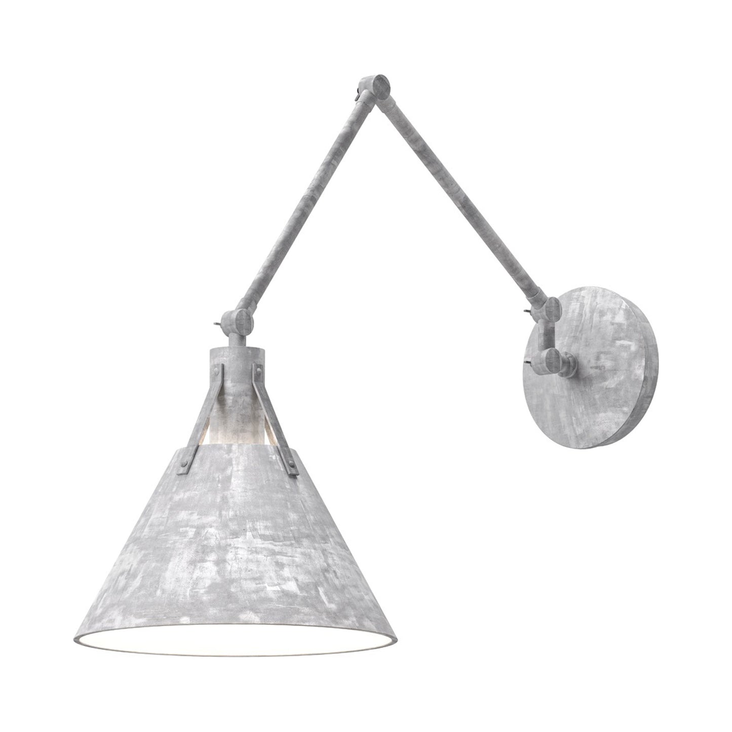 Archer Adjustable Wall Light in Steel.