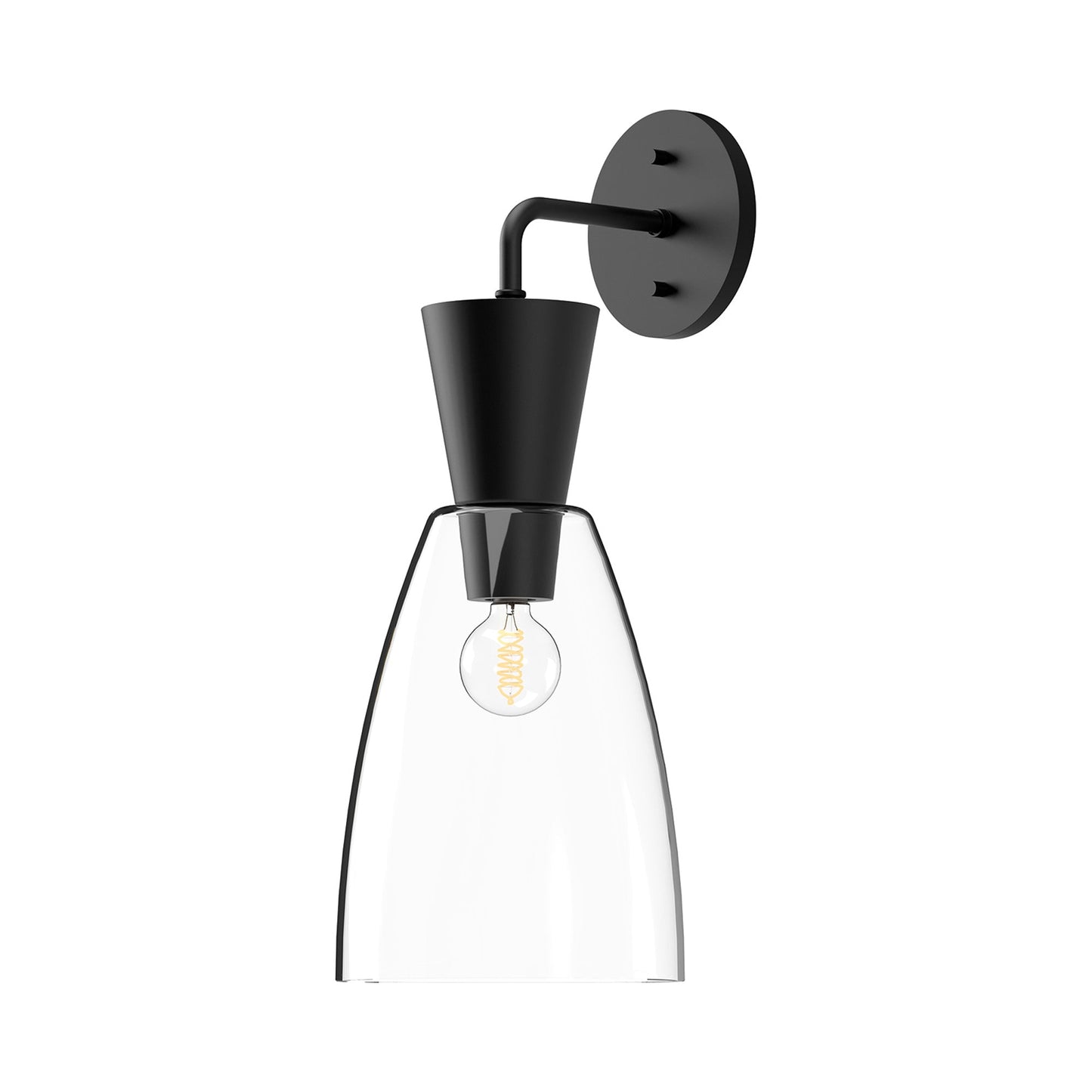 Arlo Wall Light in Matte Black.