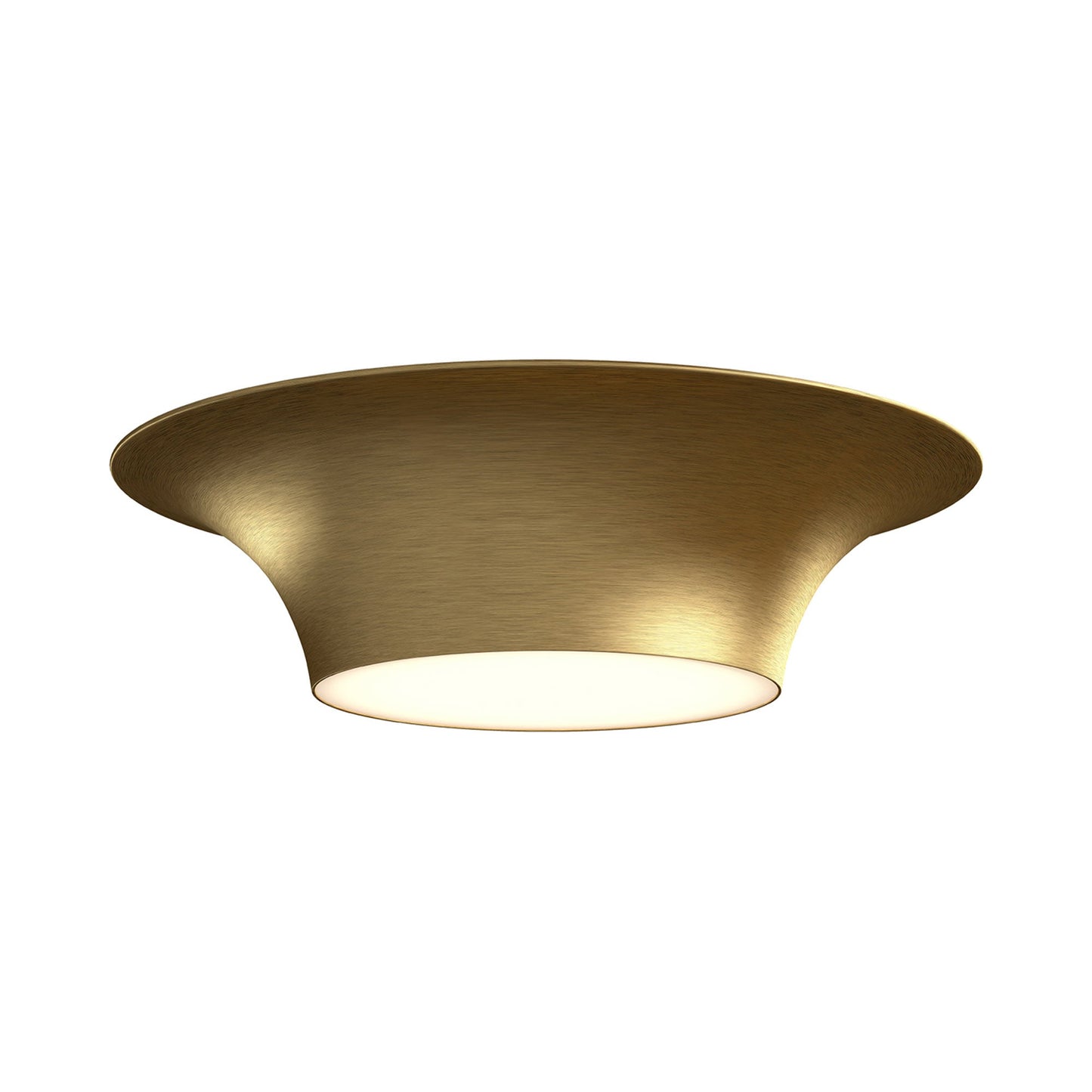 Emiko Flush Mount Ceiling Light in Brushed Gold (Large).