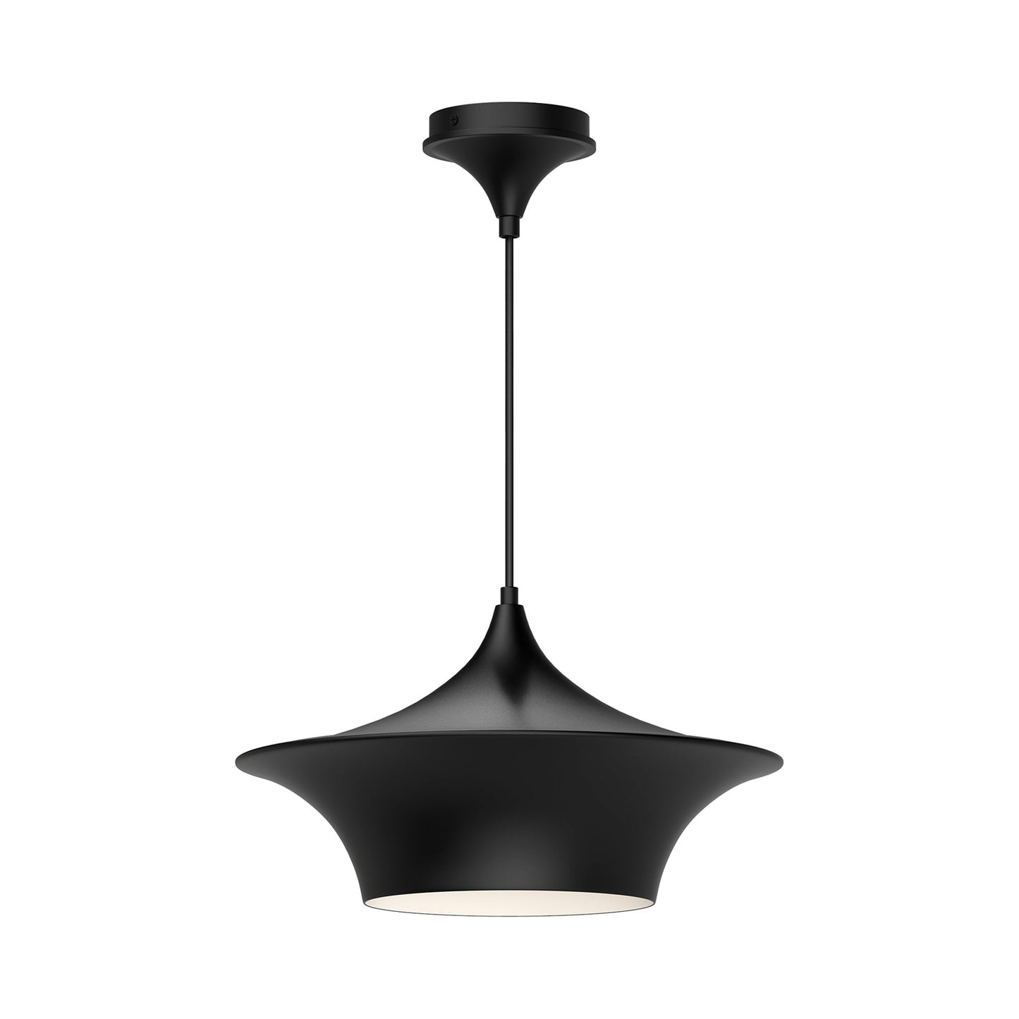 Emiko Pendant Light in Matte Black (Large).