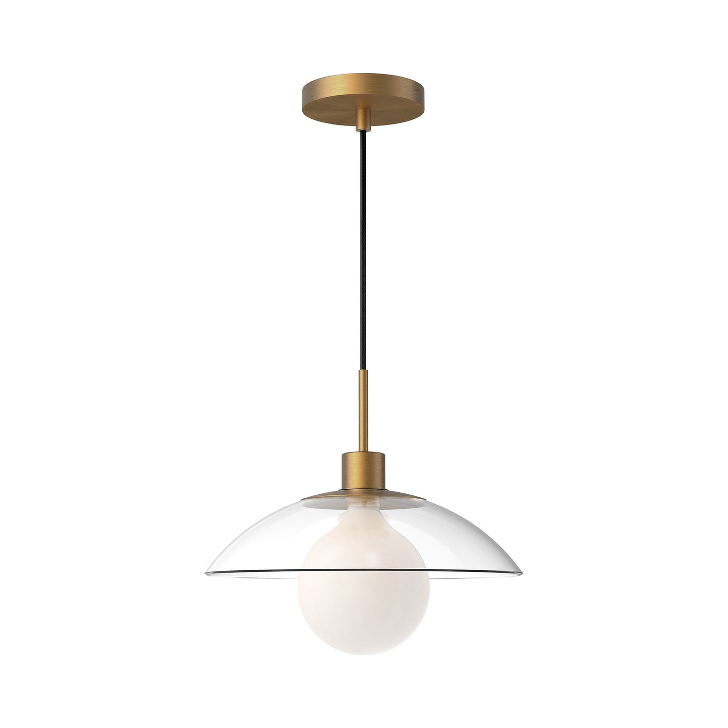 Francesca Pendant Light in Aged Gold.