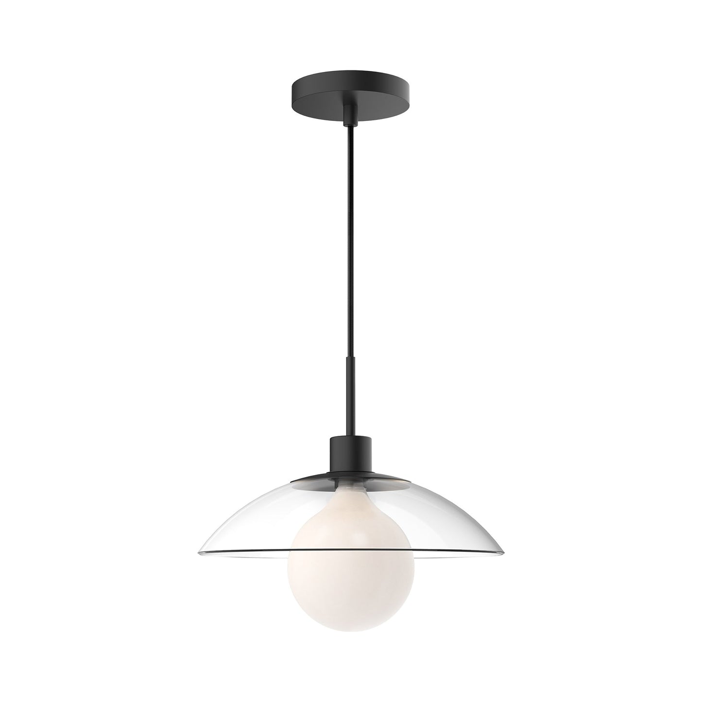 Francesca Pendant Light in Matte Black.