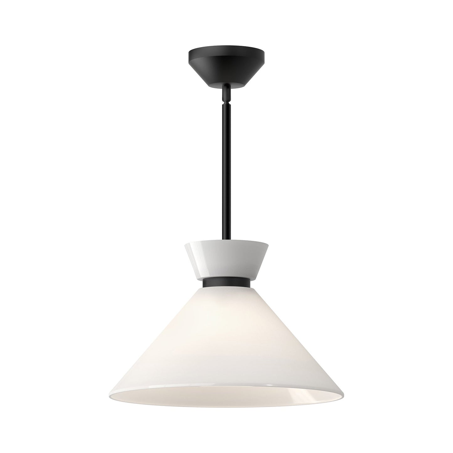 Halston Pendant Light in Matte Black (14.13-Inch).