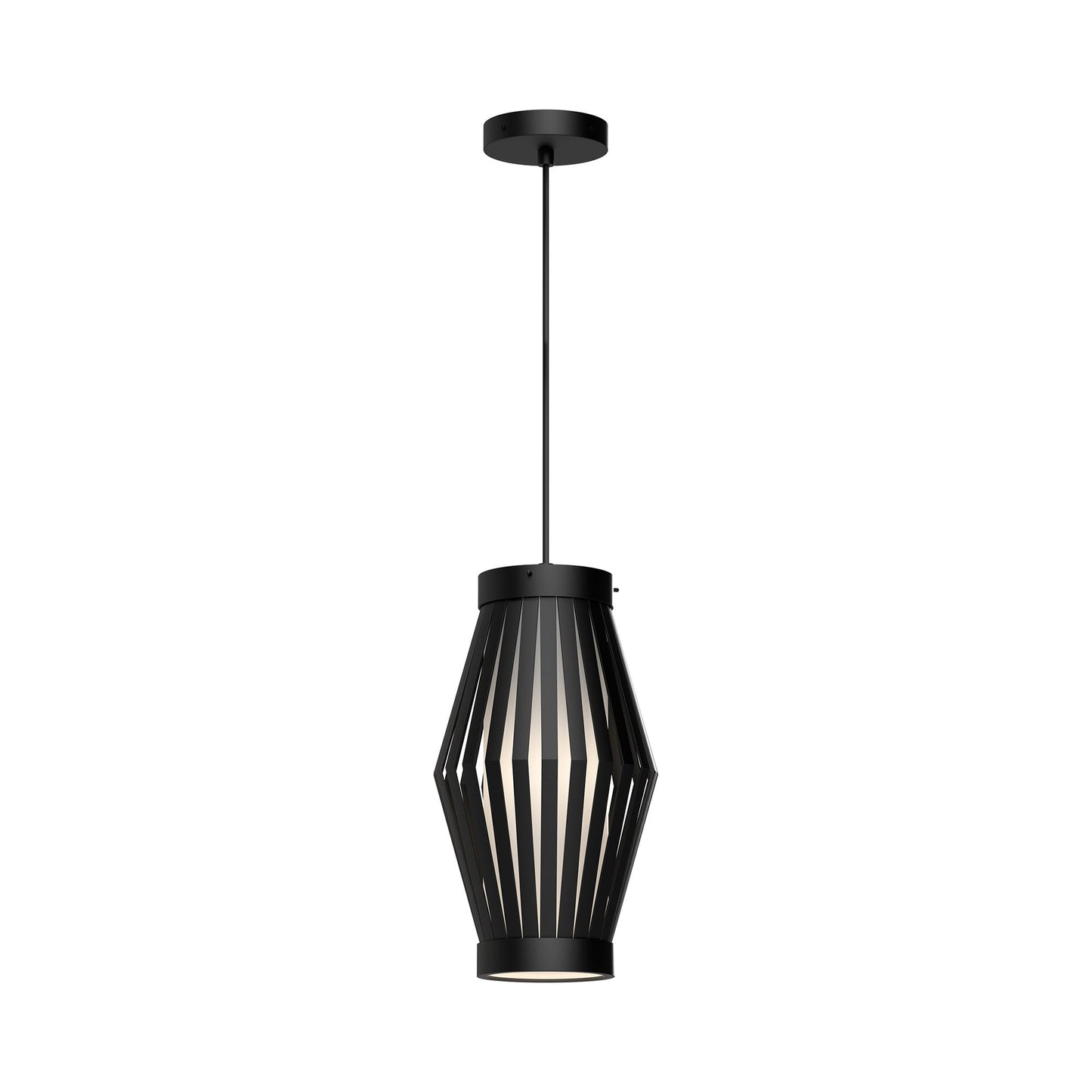 Hana Pendant Light in Matte Black.