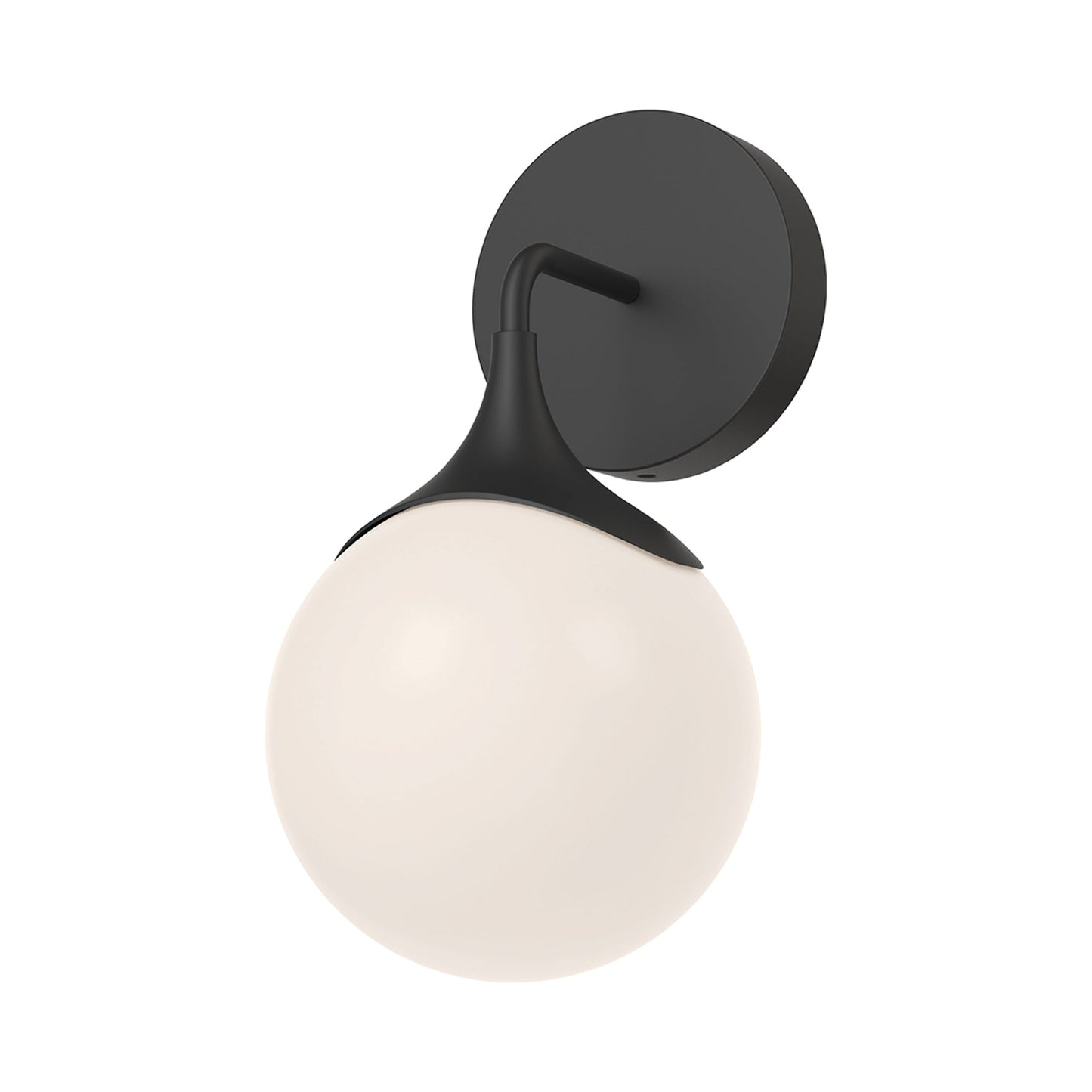 Nouveau Bath Wall Light in Matte Black.