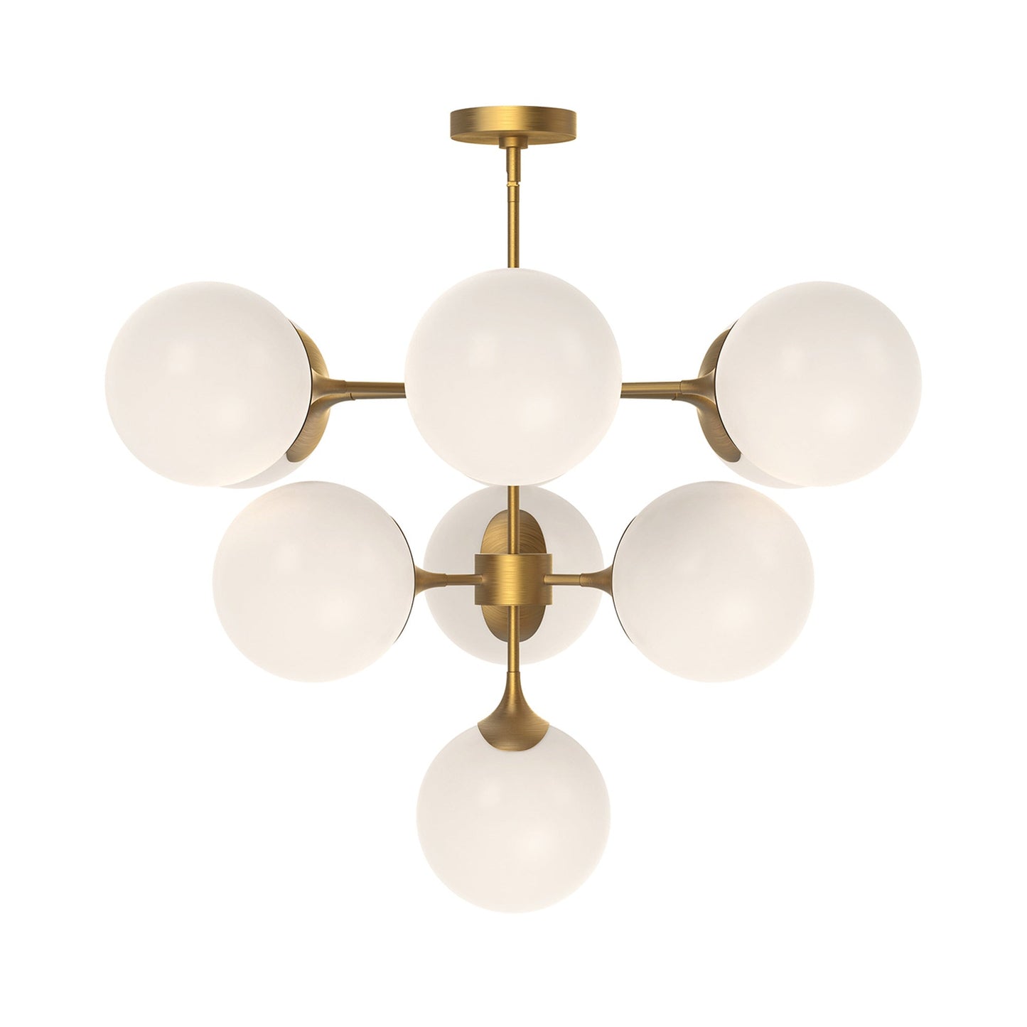 Nouveau Chandelier in Aged Gold (10-Light).