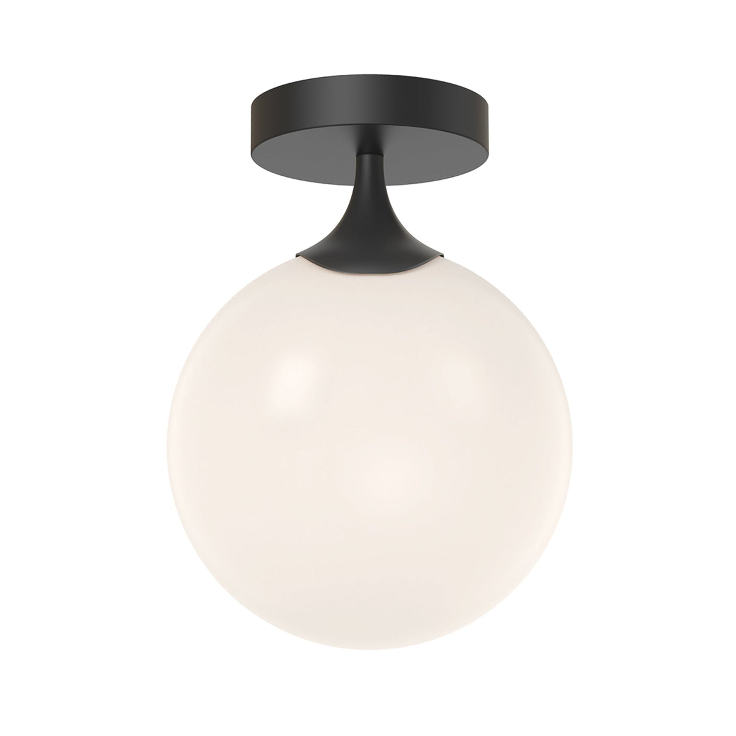 Nouveau Flush Mount Ceiling Light in Matte Black.