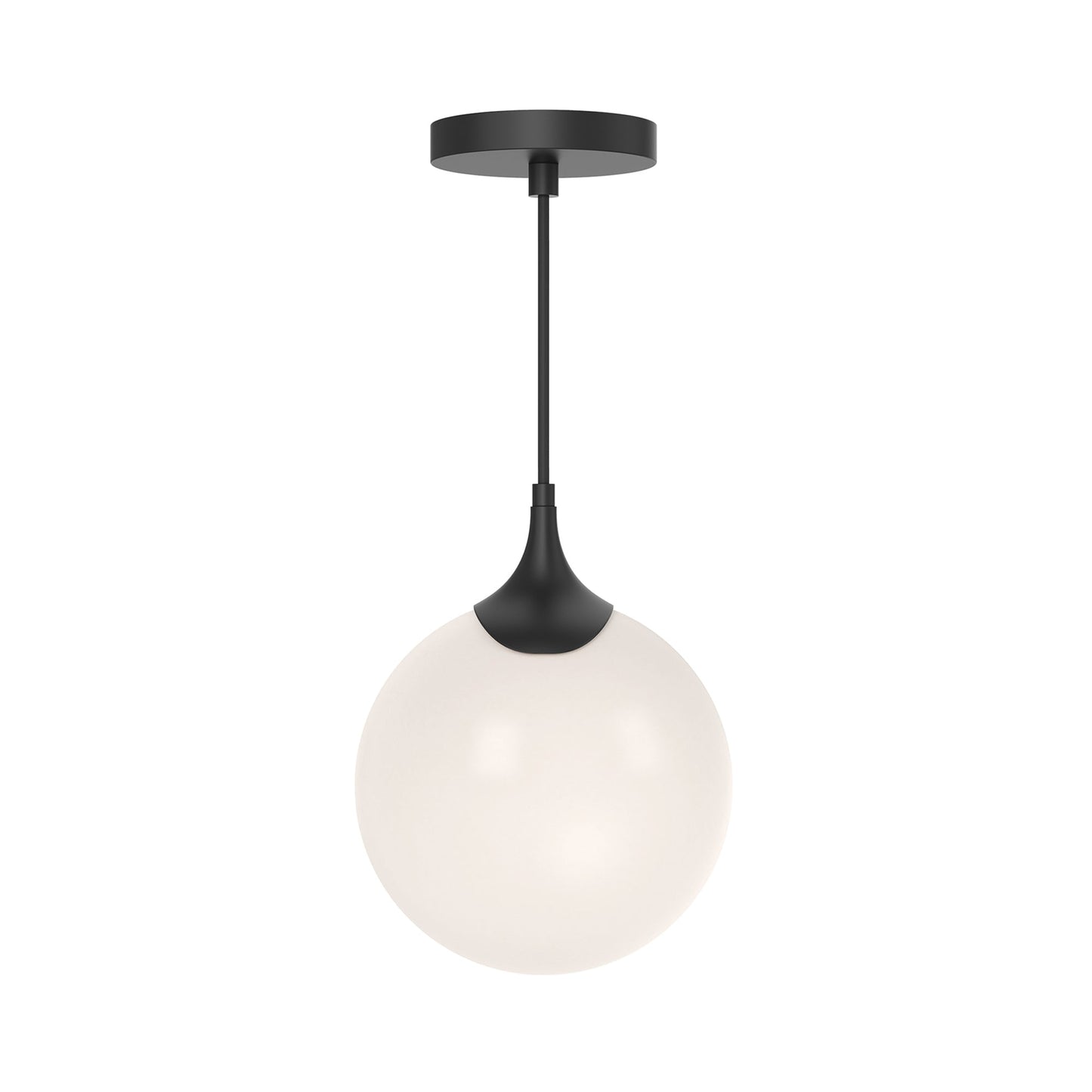 Nouveau Pendant Light in Matte Black.