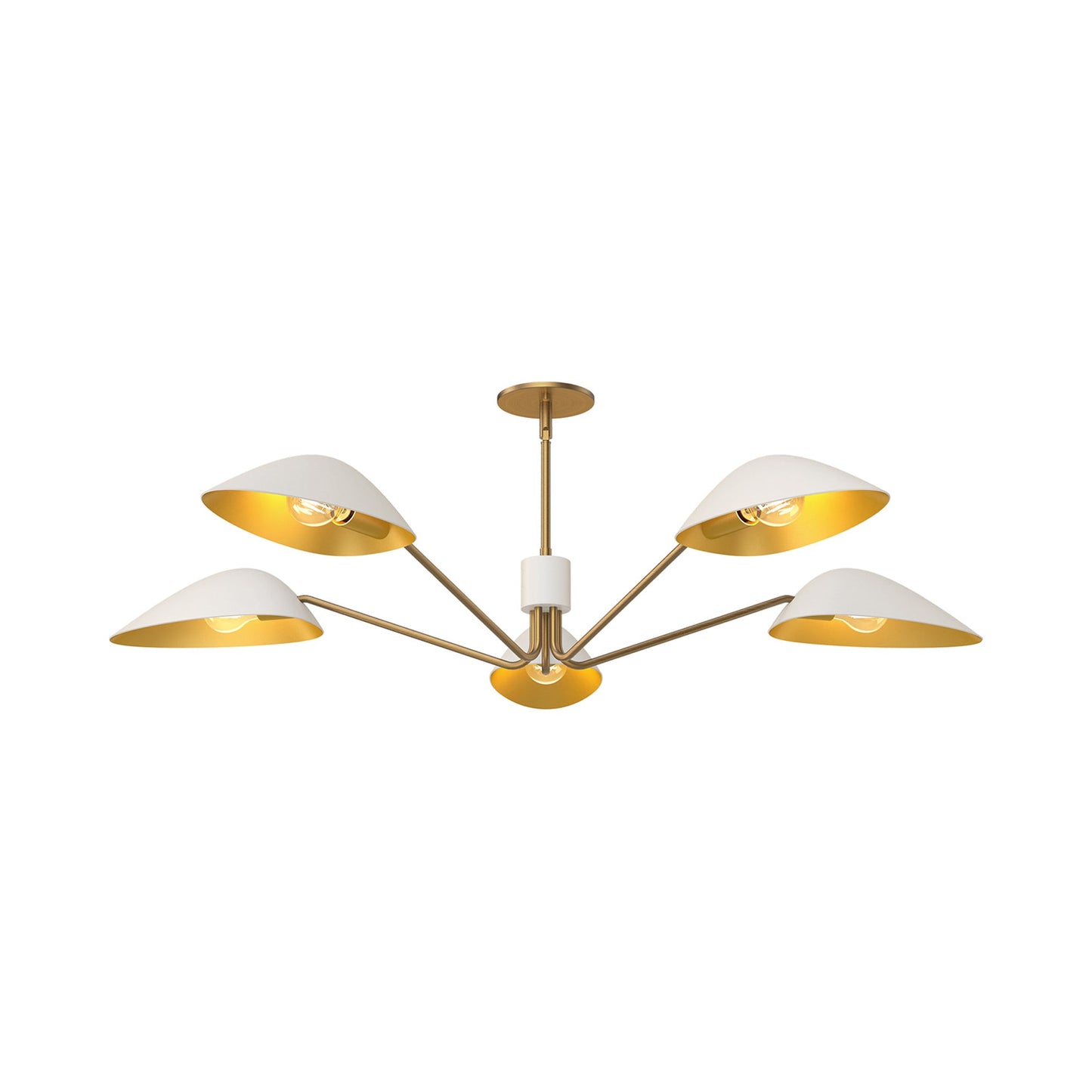 Oscar Chandelier in White (5-Light).