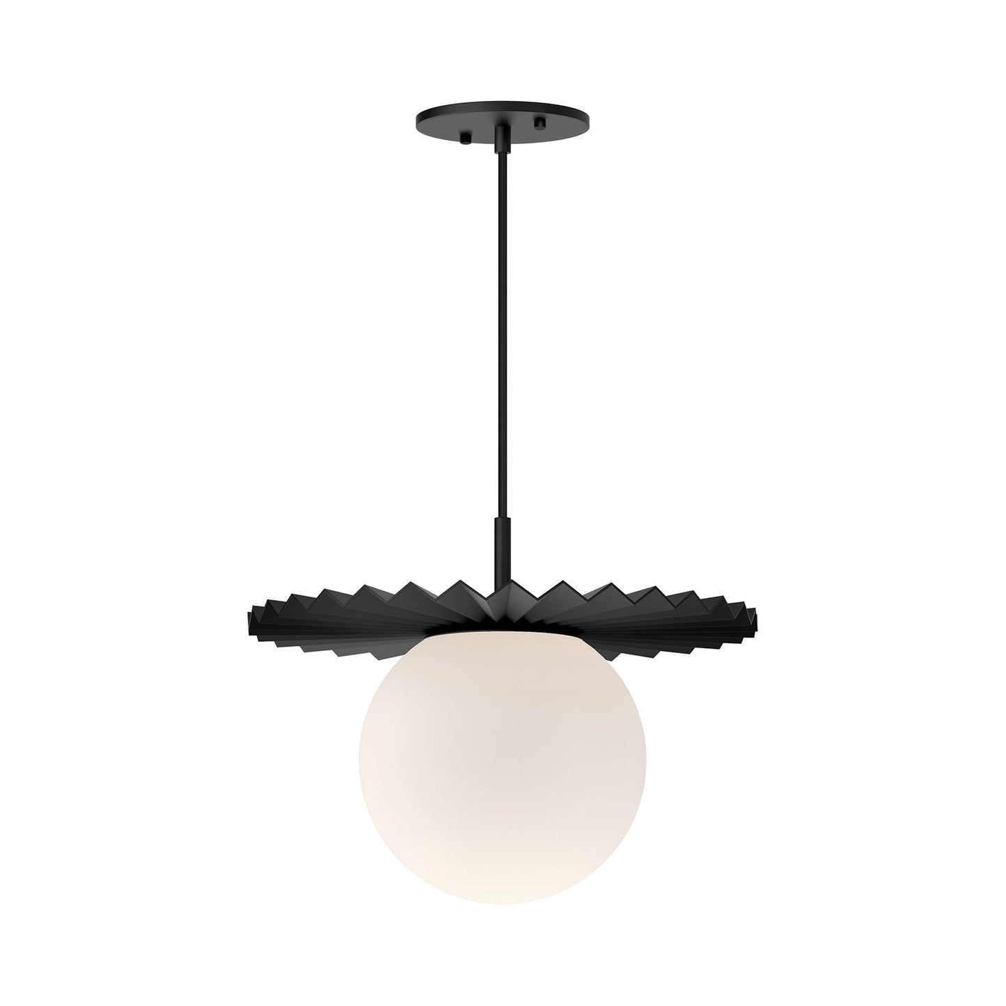 Plume Pendant Light in Matte Black (Large).