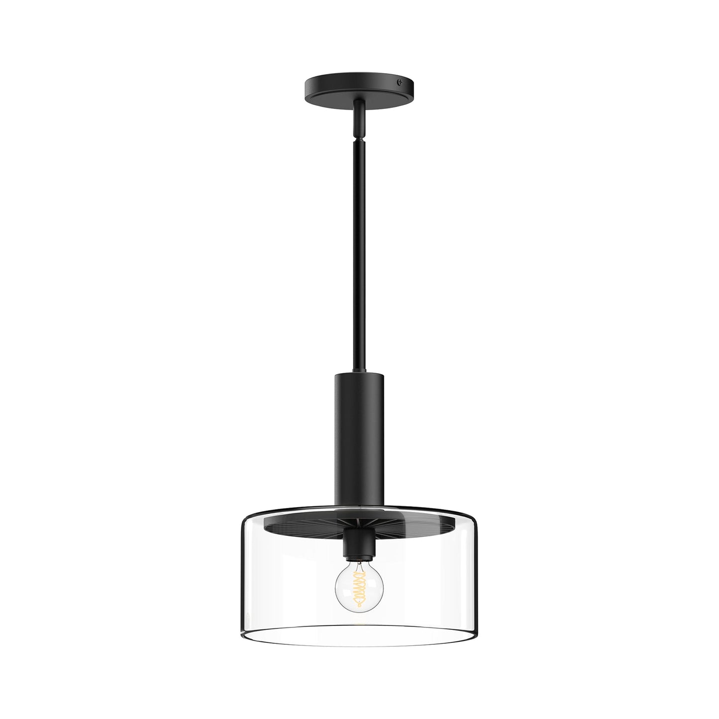 Royale Pendant Light in Matte Black.