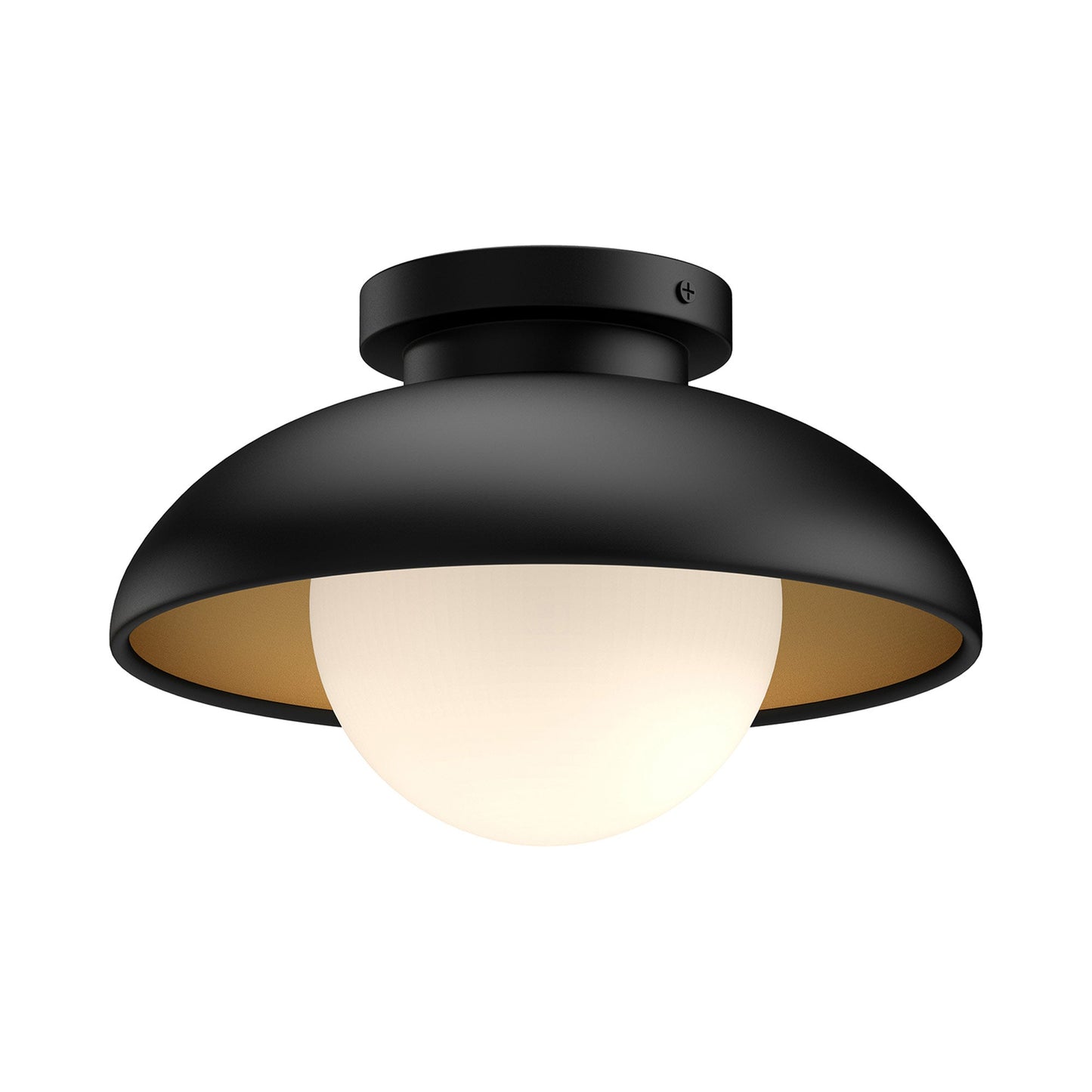 Rubio Flush Mount Ceiling Light in Matte Black (Large).