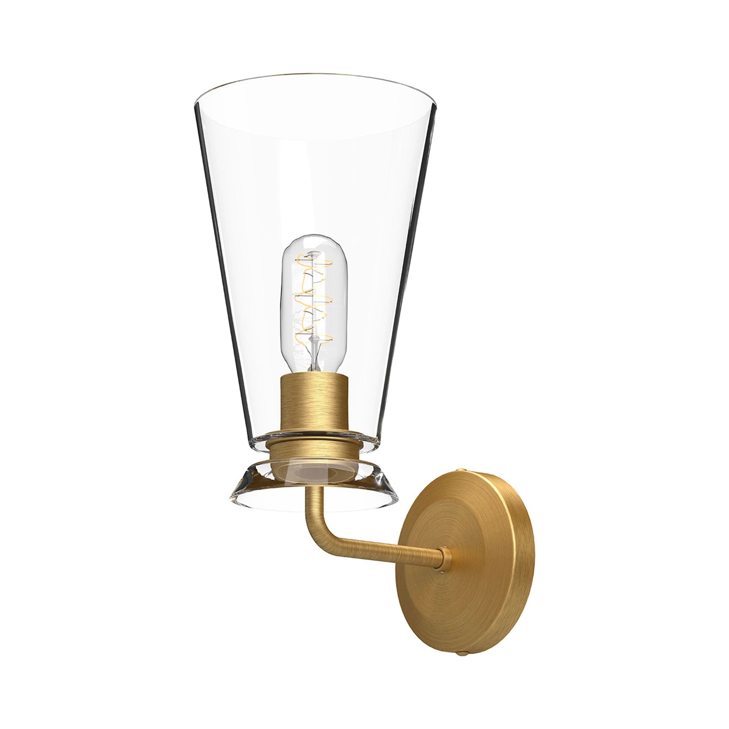 Salem Bath Wall Light in Brushed Gold.