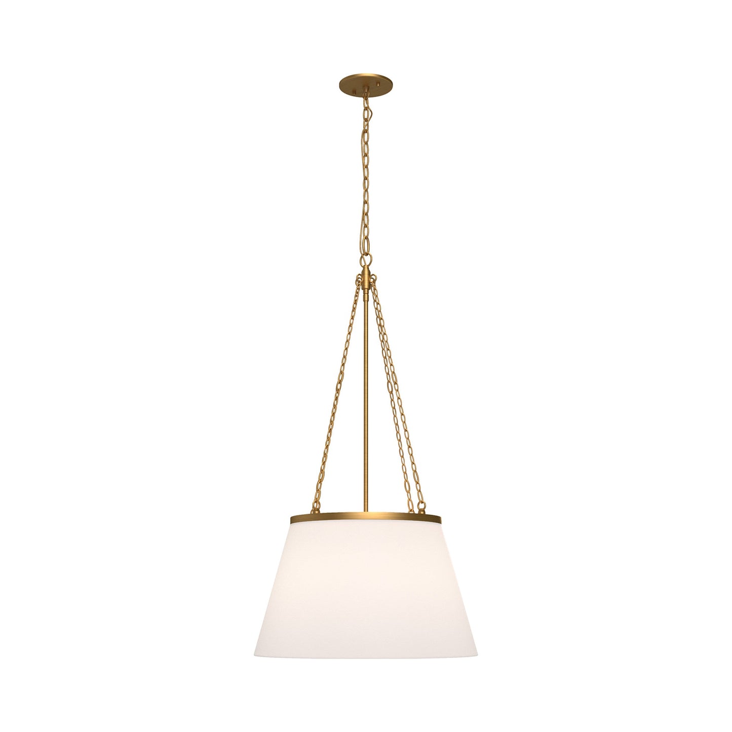 Speakeasy Pendant Light in Aged Gold.