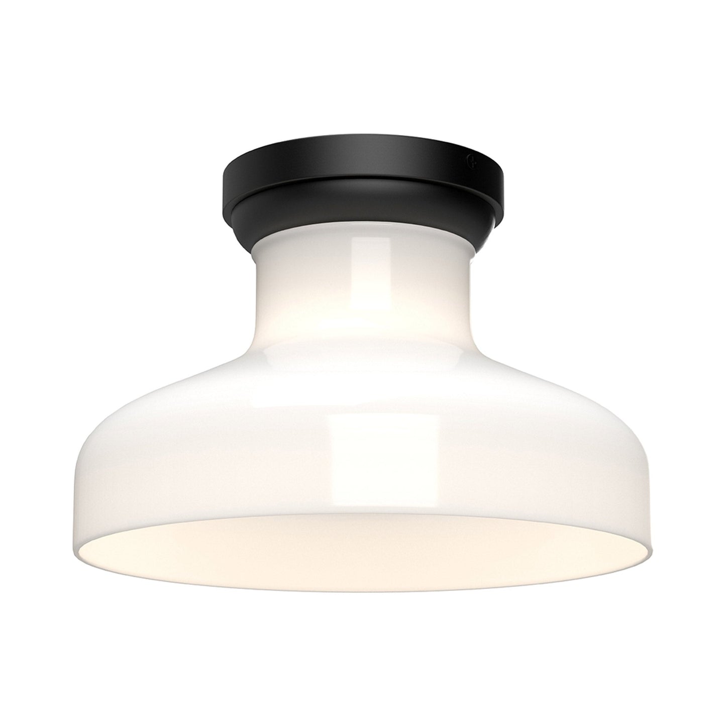 Westlake Flush Mount Ceiling Light in Matte Black.