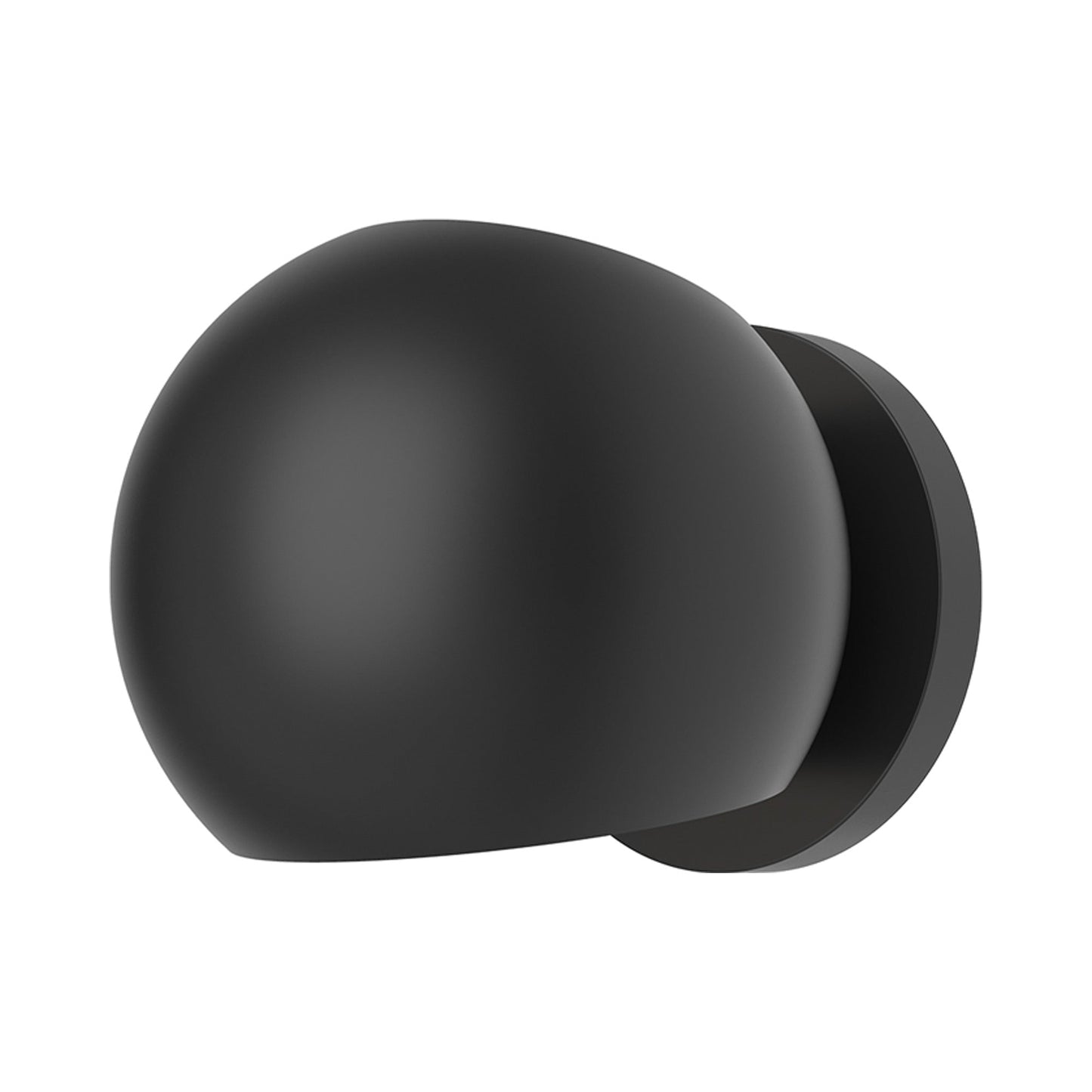 Willow Bath Wall Light in Matte Black/Steel.